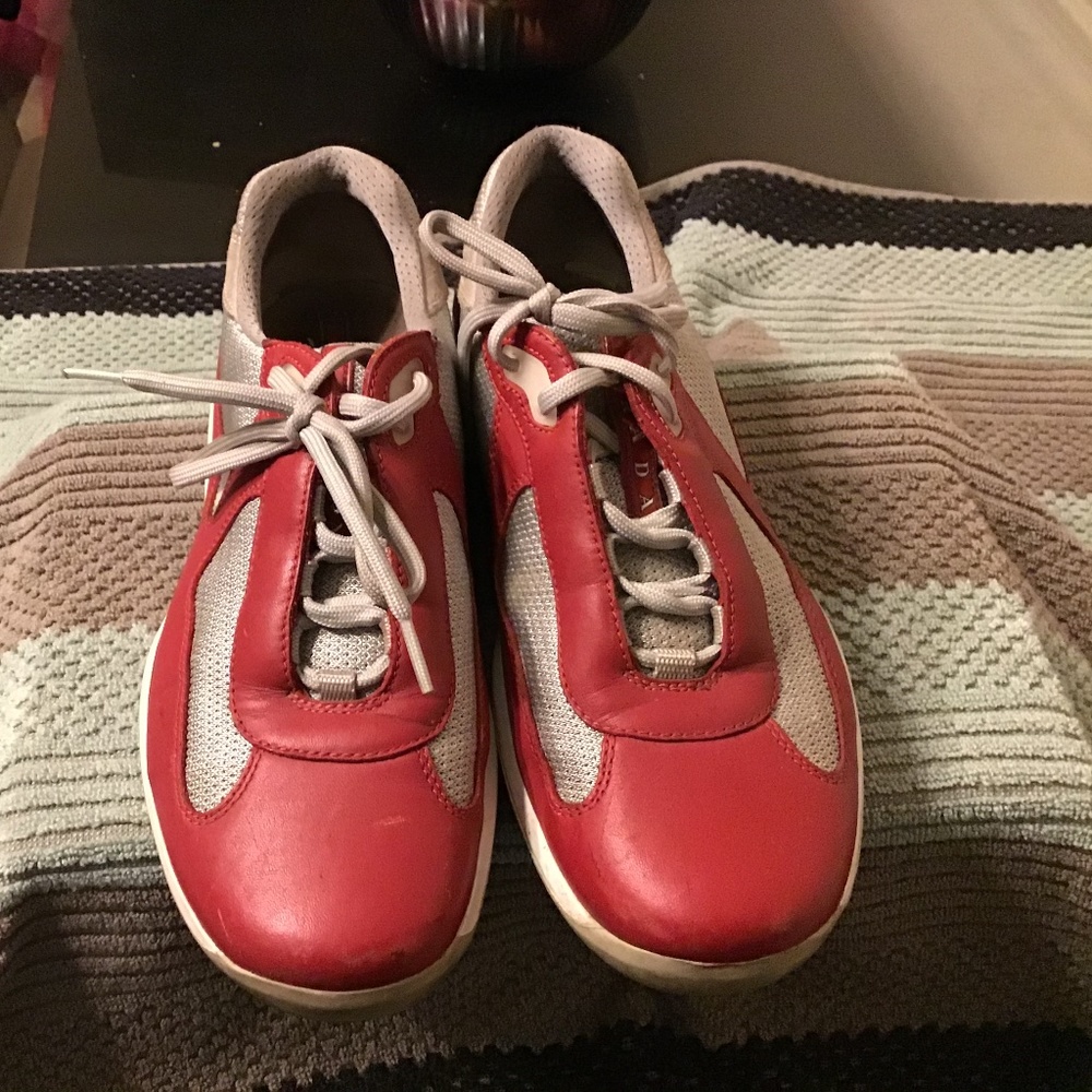 Red Prada Sneaker US 8.5 EU 7.5